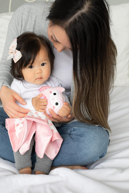 Pearhead Cloud Security Blanket, Soft Baby Lovey for Babies, Snuggle Toy Stuffed Animal, Newborn Infant and Toddler Security Toy, Baby Boy or Baby Girl Lovie, New Baby Gift, White Cloud Lovey