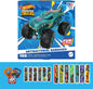 Hot Wheels Monster Trucks Antibacterial Kids Bandages, 3 Assorted Sizes 100 CT | Wear Like Stickers, Flexible Adhesive Bandages for Minor Cuts, Scrapes, and Burns. Great Gift idea for Kids