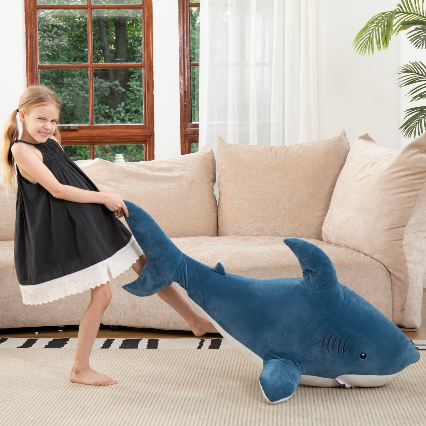 MorisMos Giant Alligator Stuffed Animal, 67inch Soft Large Alligator Plush Toy, Big Stuffed Crocodile Gifts for Kids Boys Girls