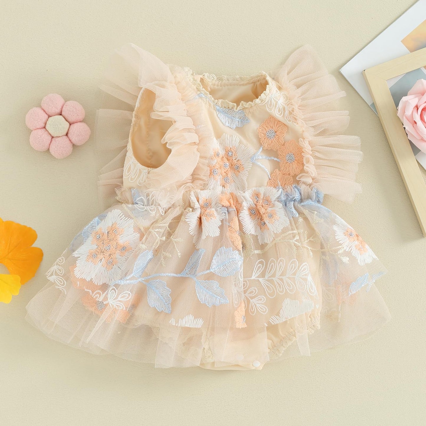 Mubineo Baby Girl Summer Clothes Lace Romper Skirt Dress Princess Outfits Sleeveless Flower Newborn Outfit