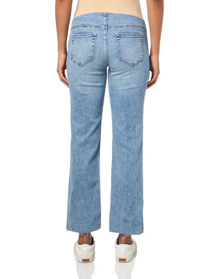 Motherhood Maternity Women's Stretch Secret Fit Over The Belly Straight Leg Pregnancy Jeans