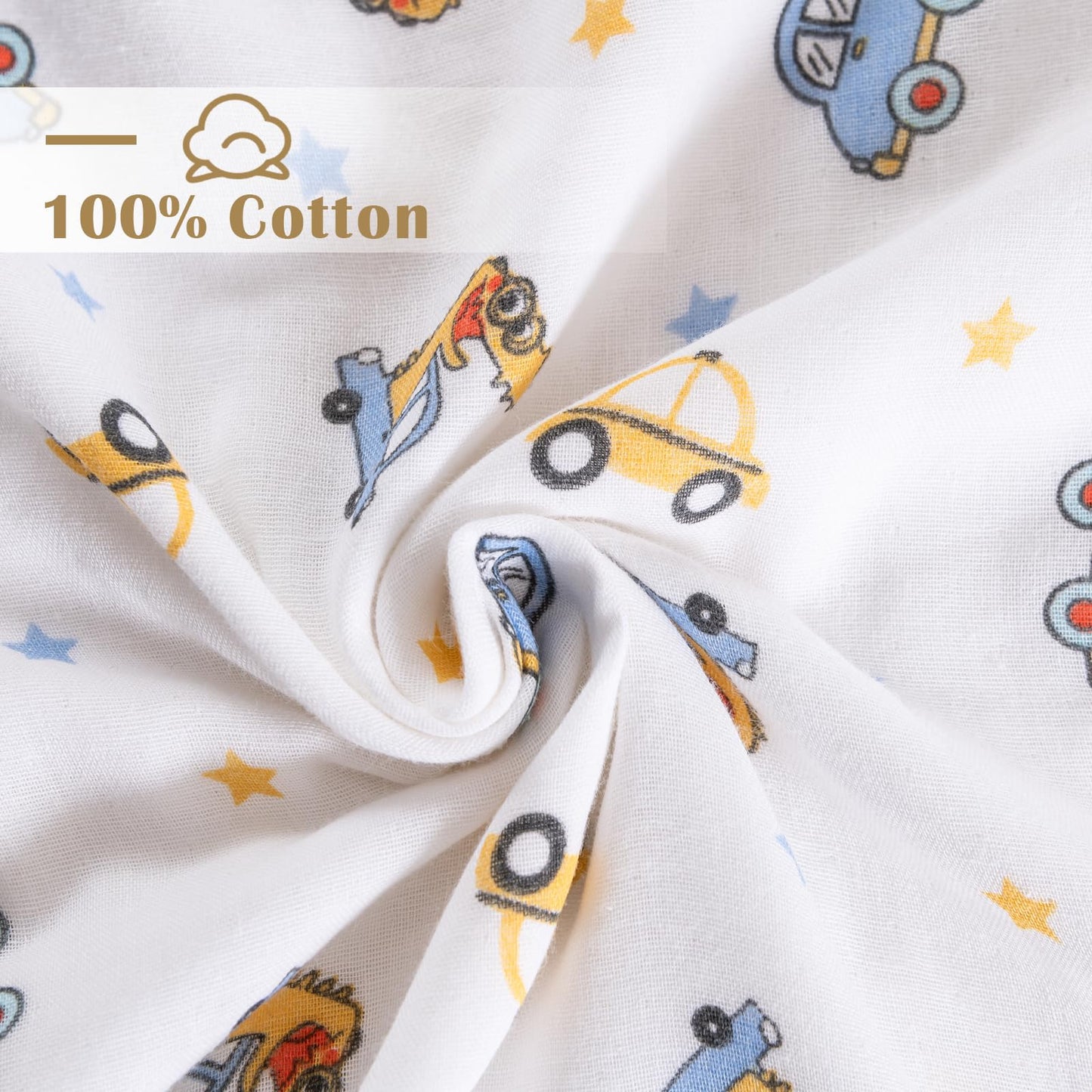 2 Pack Hooded Baby Bath Towels,Large 32"x 32",Cotton Baby Bath Towel with Hood for Infant Toddler and Kids, Soft and Absorbent,Unisex Baby Bath Essentials. (Cars/Dinosaurs)