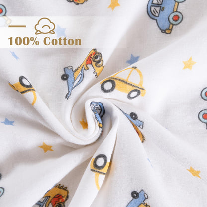 2 Pack Hooded Baby Bath Towels,Large 32"x 32",Cotton Baby Bath Towel with Hood for Infant Toddler and Kids, Soft and Absorbent,Unisex Baby Bath Essentials. (Cars/Dinosaurs)