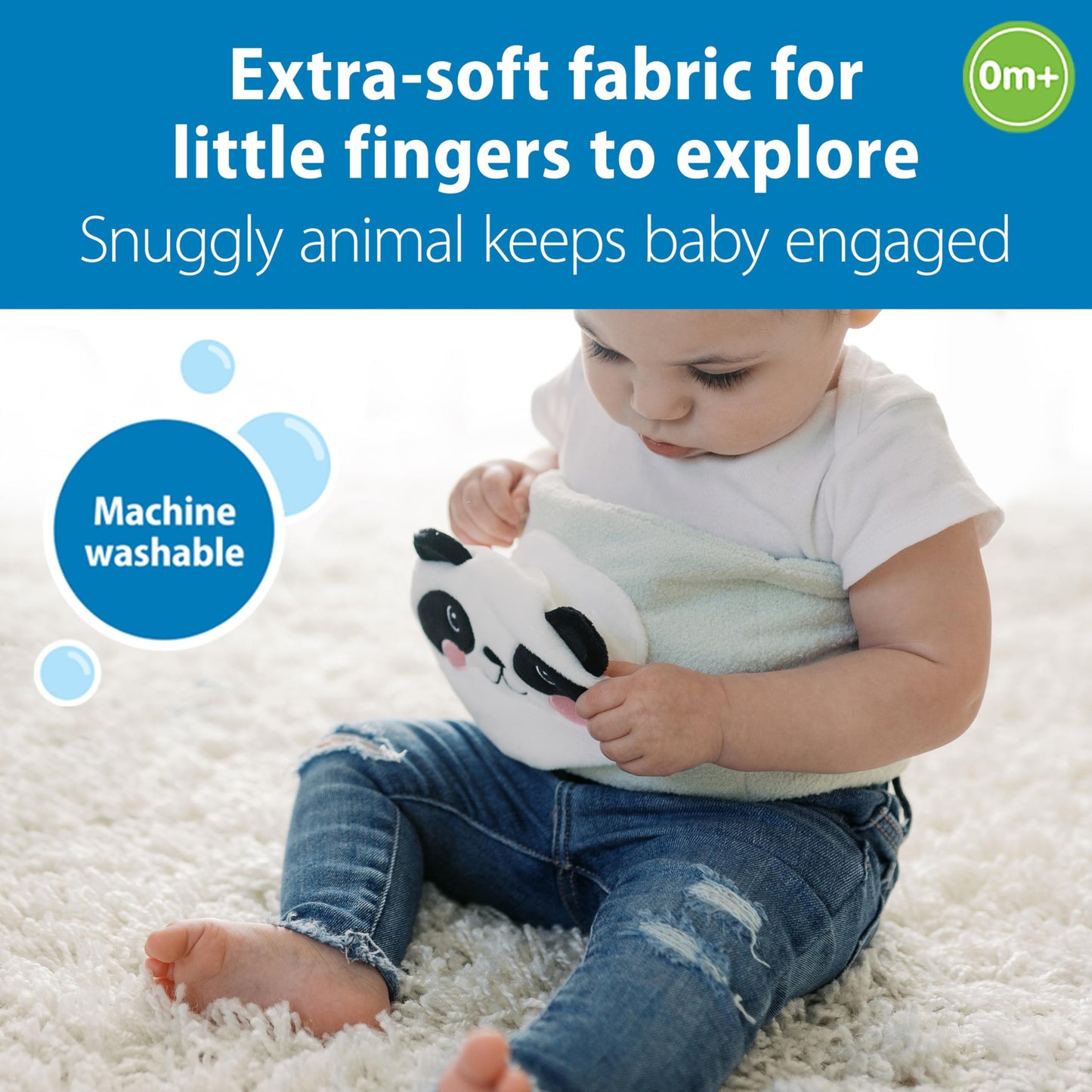Dr. Brown's Infant Gripebelt Heated Belly Band, Soothe Baby's Tummy with Gentle Warmth and Compression, Hedgehog, 0m+