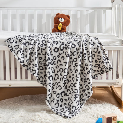 Yurhap Checkered Baby Blanket Fleece Baby Blankets for Boys, Ultra Soft Cozy Fluffy Infant Toddler Newborn Receiving Blankets for Crib Stroller, 30''x40'', Blue