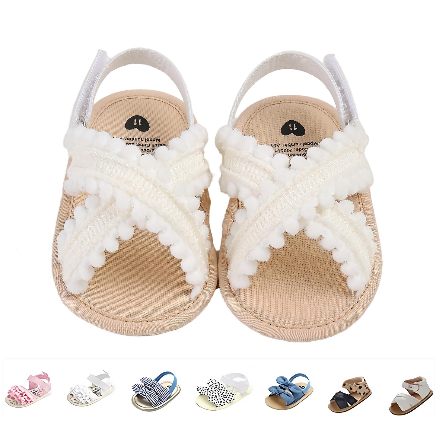Baby Girls Sandals Summer Shoes Outdoor First Walker Toddler Girls Shoes for Summer
