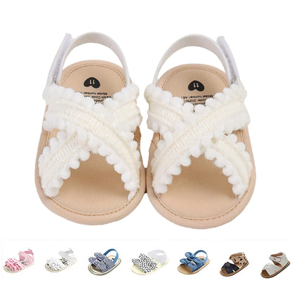 Baby Girls Sandals Summer Shoes Outdoor First Walker Toddler Girls Shoes for Summer