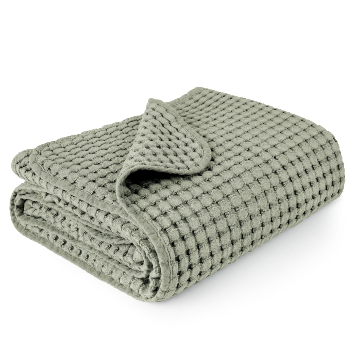 Konssy Waffle Baby Blanket - Soft & Cozy Nursery Swaddle Blanket, Lightweight Toddler Throw for Boys & Girls, Ideal for Wrapping (Oat)