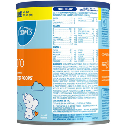 Good Start | Dr. Brown’s Gentle Pro, Baby Formula Powder, For Sensitive Tummies, Easy Digestion and Softer Poops, Infant Formula with Probiotics, DHA, Non-GMO, 20 Ounce