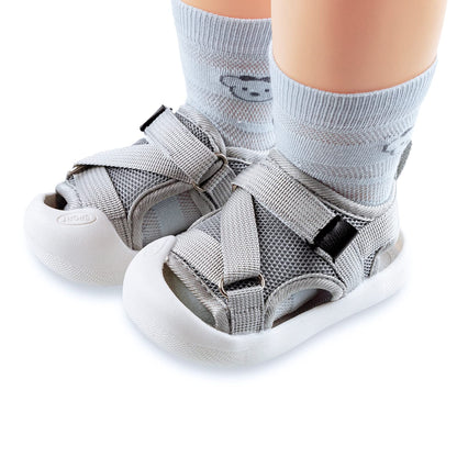 RVROVIC Boys Girls Athletic Sports Sandals Open-Toe Breathable Rubber Sole Beach Water Shoes for Toddler