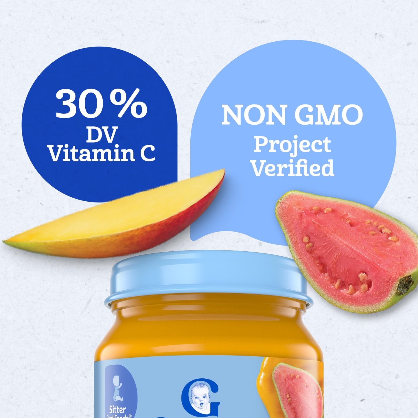 Gerber Stage 1 Baby Food, Organic Butternut Squash Jar, Baby Puree, Non-GMO, Vegetable, Puree Jars Glass, 10-pack