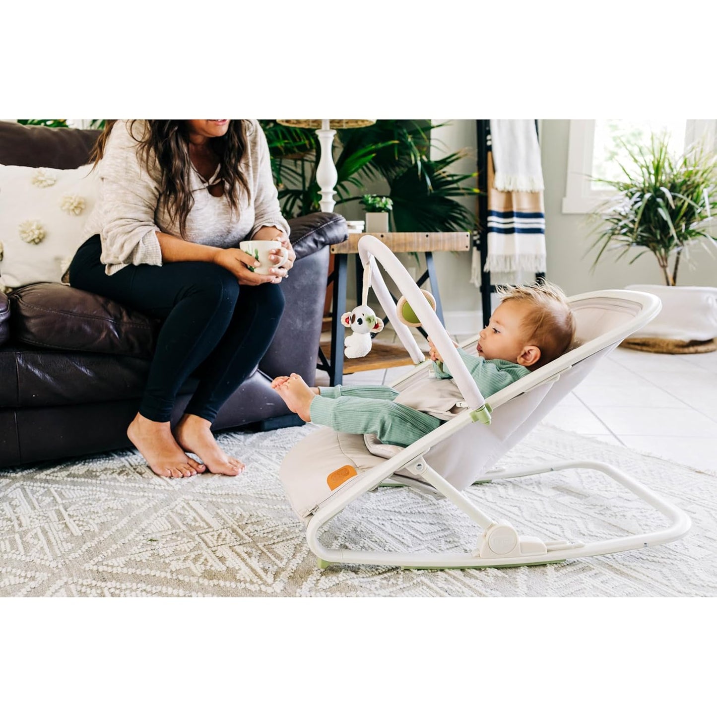 Tiny Love Boho Chic 2-in-1 with Removeable Hanging-Toy Bar, Stationary Modes, Folds Flat for Compact Storage and Portability