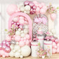 Ivory White Balloon Arch Kit,Boho Balloon Garland with Pastel Orange Cream Beige Champagne Gold White Sand Balloons for Neutral Baby Shower Wedding Boho Bridal Party Decorations