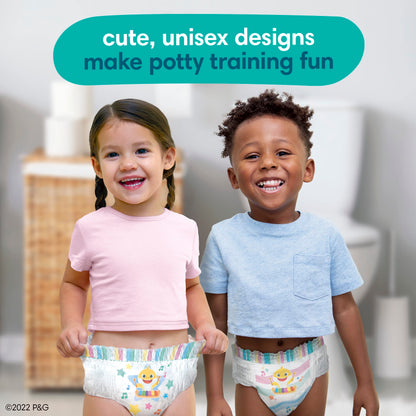 Pampers Training Pants - Pure Protection - Size 2T-3T, 60 Count, Baby Shark Premium Hypoallergenic Potty Underwear
