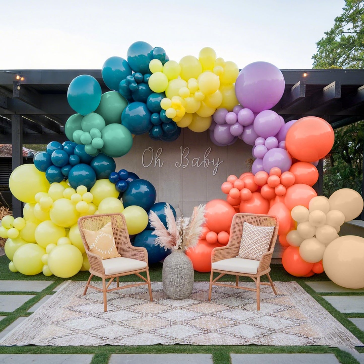 Ivory White Balloon Arch Kit,Boho Balloon Garland with Pastel Orange Cream Beige Champagne Gold White Sand Balloons for Neutral Baby Shower Wedding Boho Bridal Party Decorations
