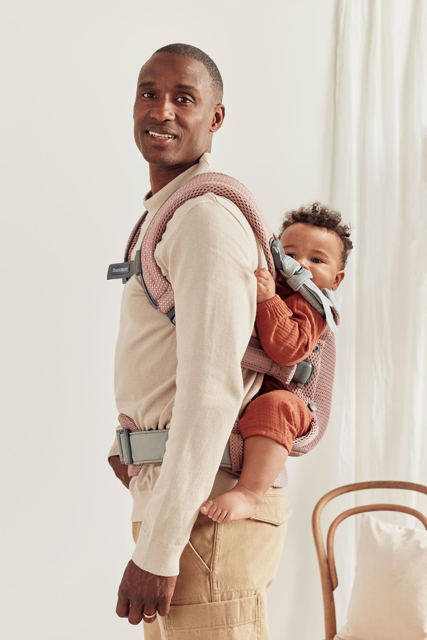 BabyBjörn Baby Carrier Harmony, Cream, 3D Mesh, 3-in-1 Ergonomic Baby Carrier; Newborn, Facing-in, Outward-Facing, and Back Carrying Positions Supported (7-40 lbs), Newborn to Toddler