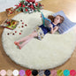 Pink Round Area Rugs 6Ft for Bedroom Living Room, Big Fluffy Shag Circle Rug for Kids Playroom, Cute Preppy Room Decor for Teen Girls, Cozy Fuzzy Furry Plush Carpets for Baby Nursery, Dorm, Classroom