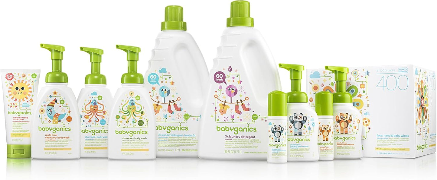 Babyganics Multi Surface Cleaner, Fragrance Free, For Hard Surfaces, Glass, Stainless Steel, Tiles, and Walls, 32 Fl Oz Spray Bottle (Pack of 3)