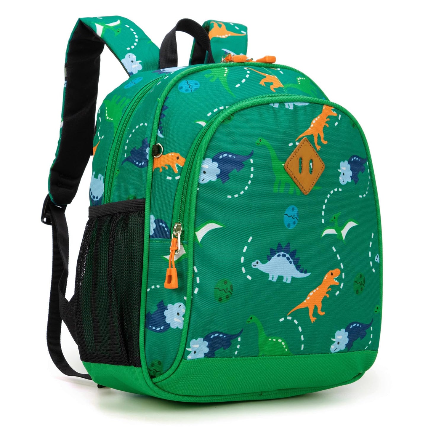 Toddler Backpack for Boys, 12 Inch Kids Dinosaur Backpack for Preschool or Kindergarten, Black