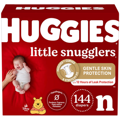 Huggies Newborn Diapers, Little Snugglers Baby Diapers, Size Newborn (up to 10 lbs), 31 Count
