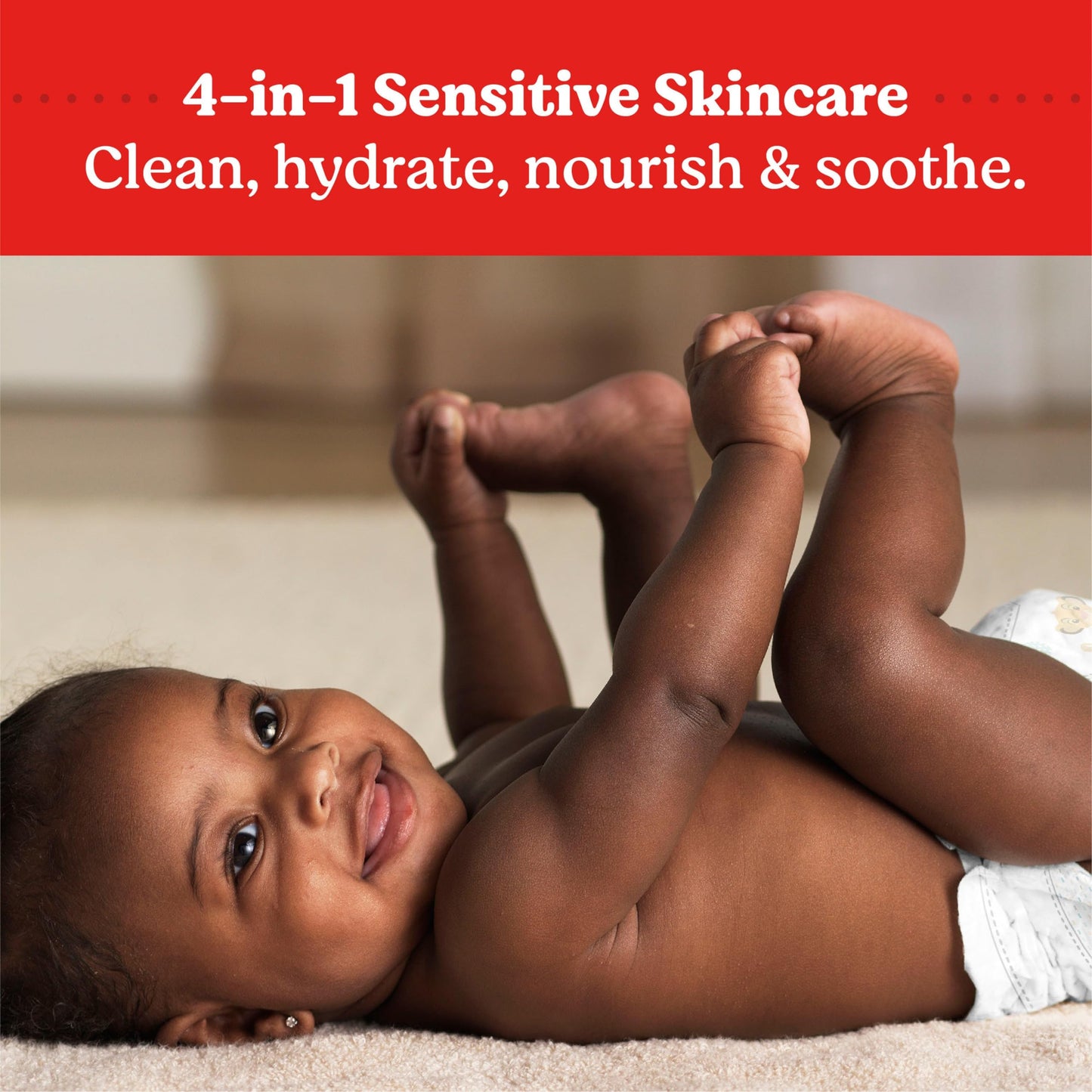 Huggies Nourish & Care Scented Baby Wipes, 3 Flip-Top Packs (168 Wipes Total)
