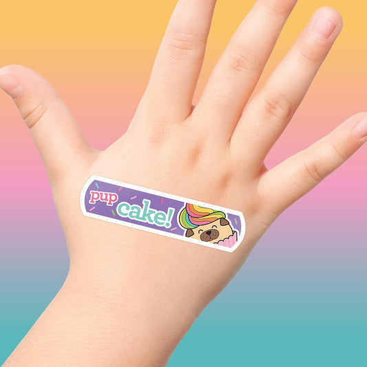 Yummy Animal Kids Bandages, 100 ct Super Cute Designs | Wear Like Stickers, Adhesive Bandages for Minor Cuts, Scrapes, Burns. Easter Basket Stuffers for Kids & Toddlers
