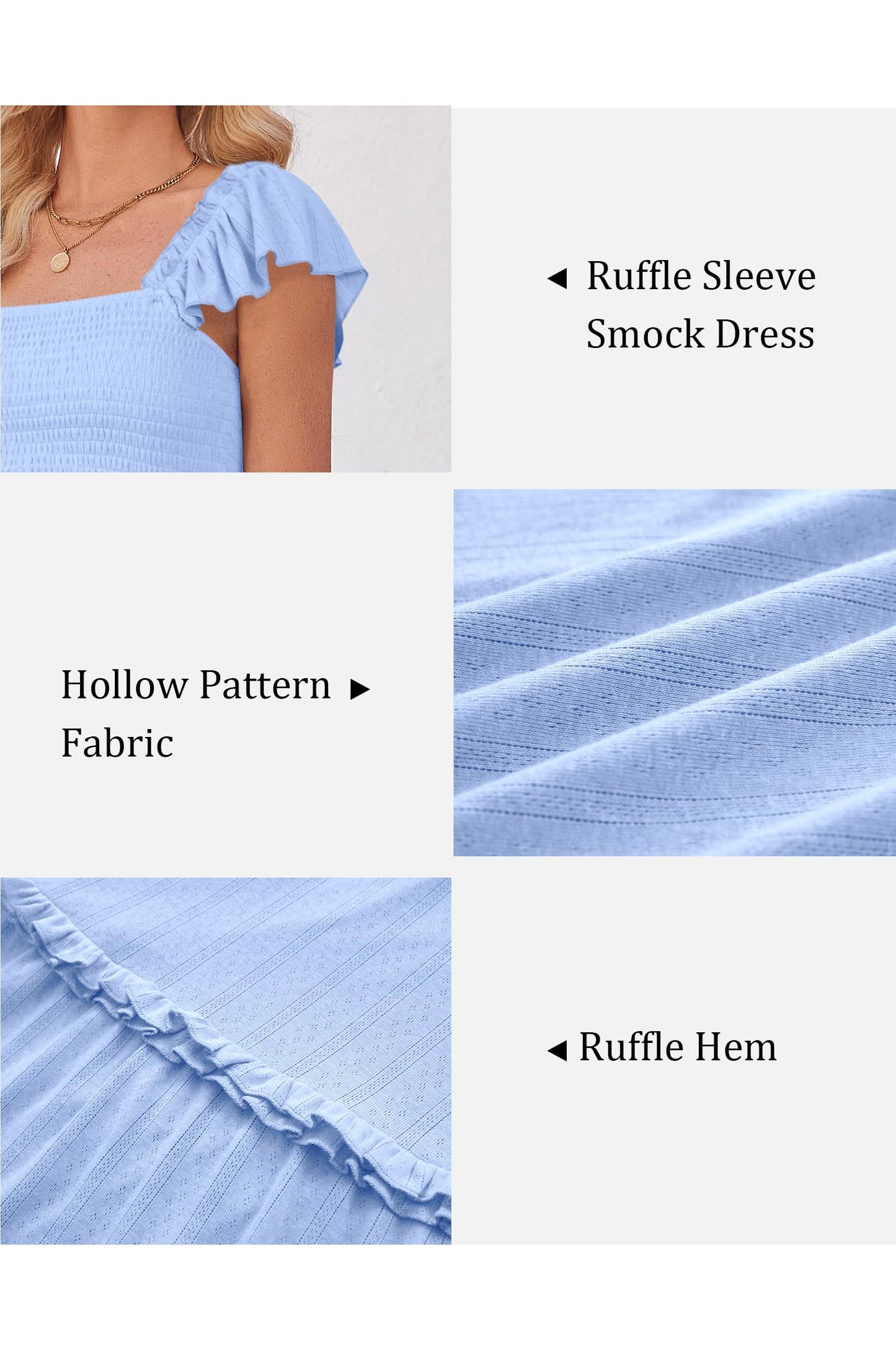 OUGES Womens 2025 Summer Maternity Photoshoot Dress Boho Maxi Smocked Baby Shower Dress Ruffle Sleeve Maternity Clothes