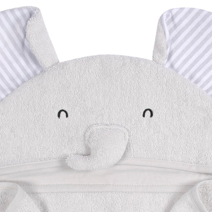 Gerber Baby 4 Piece Animal Character Hooded Towel and Washcloth Set, Brown Lion, One Size