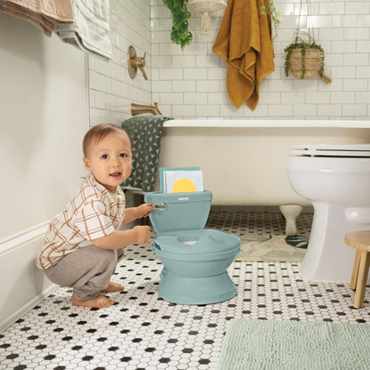 Summer Infant by Ingenuity My Size Potty Pro in White, Toddler Potty Training Toilet, Lifelike Flushing Sound, for Ages 18 Months+, Up to 50 Pounds