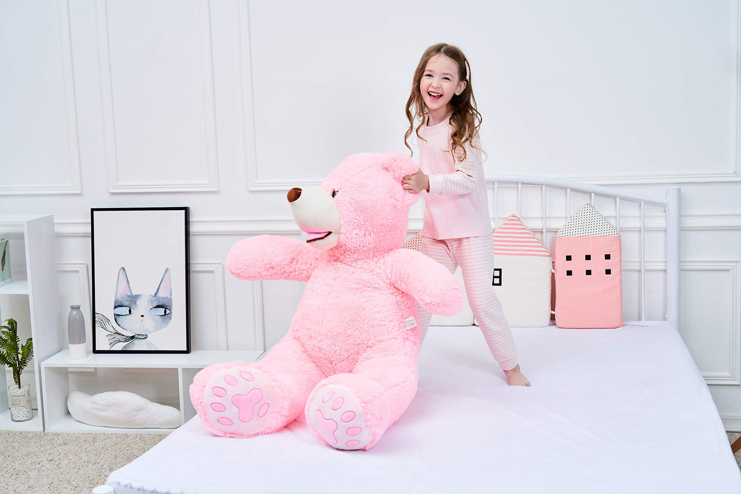 IKASA Giant Teddy Bear Plush Toy Stuffed Animals(Brown,78 inches)