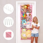 Lilly's Love Corner Stuffed Animal Toy Storage Hanging Organizer | 5 Expandable Mesh Net Pockets, Stores Loads of Plush Toys | Large Plushie Display for Boys, Girls | Pink