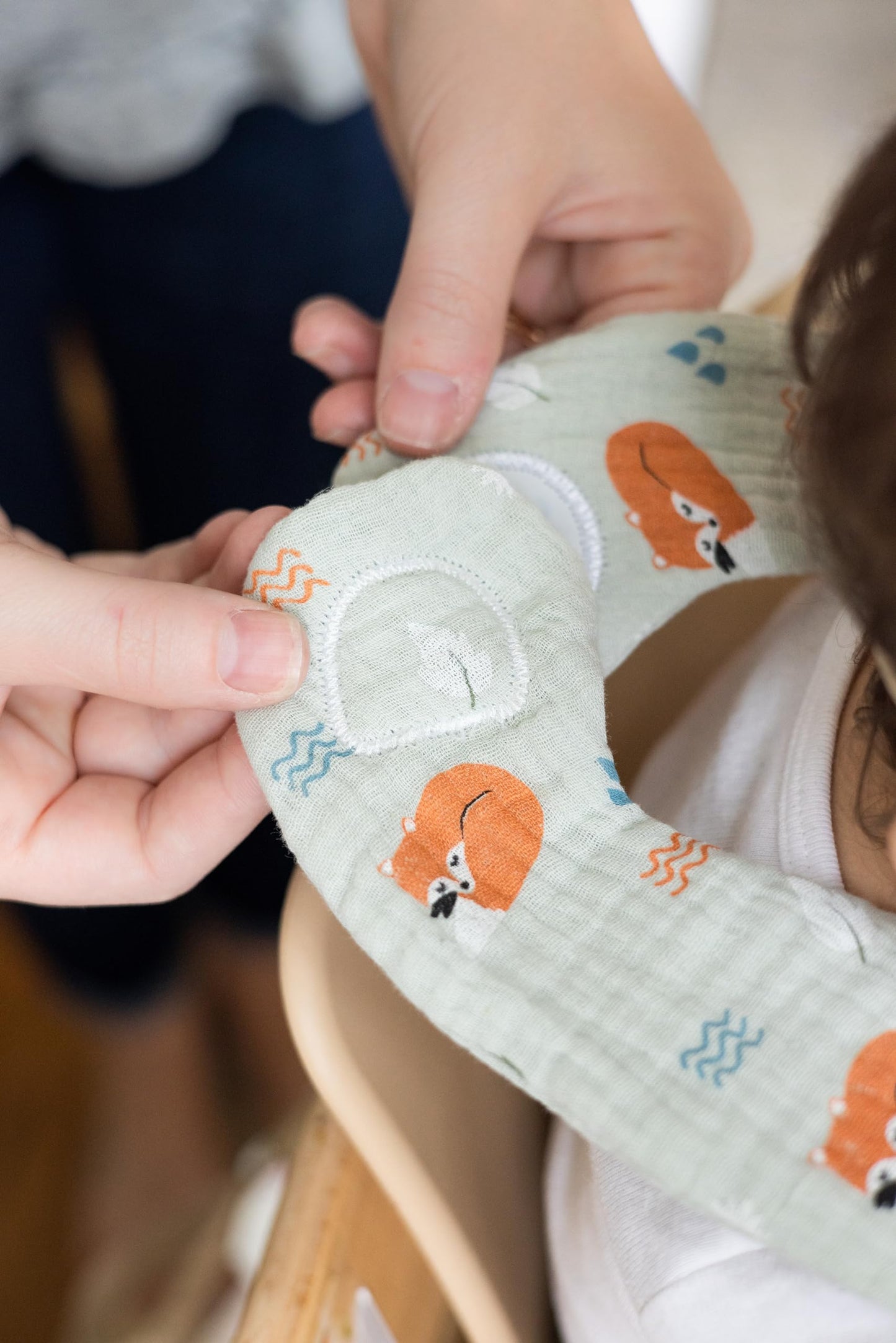 Pearhead Silicone Bib Set of 2, You're a Peach & Light Yellow Waterproof Bibs with Food Catcher, Adjustable Fit, Dishwasher Safe, Unisex Toddler Bib Set