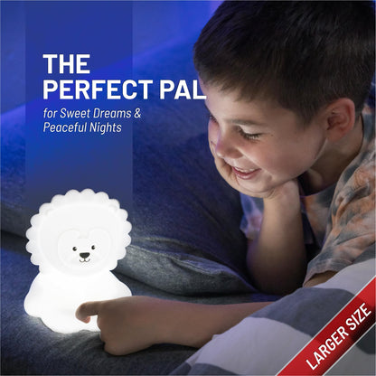 Lumipets Remote Control Silicone Night Light for Kids - Pig Design with 9 Soft Colors & Sleep Timer - Rechargeable, Battery-Operated Lamp for Bedroom | Baby Nursery, Toddler, Girls, Boys