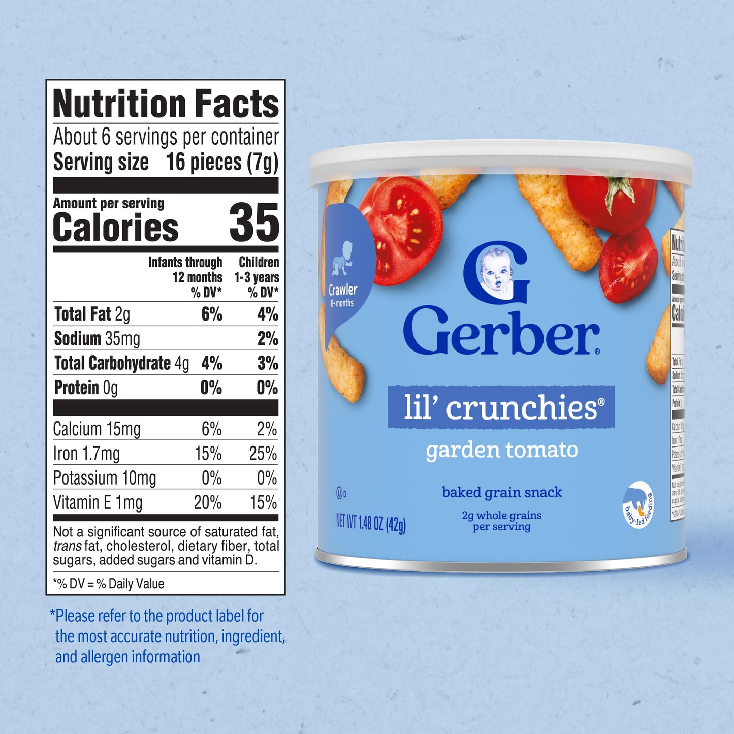 Gerber Snacks for Baby Lil Crunchies, Mild Cheddar, 1.48 Ounce (Pack of 6)