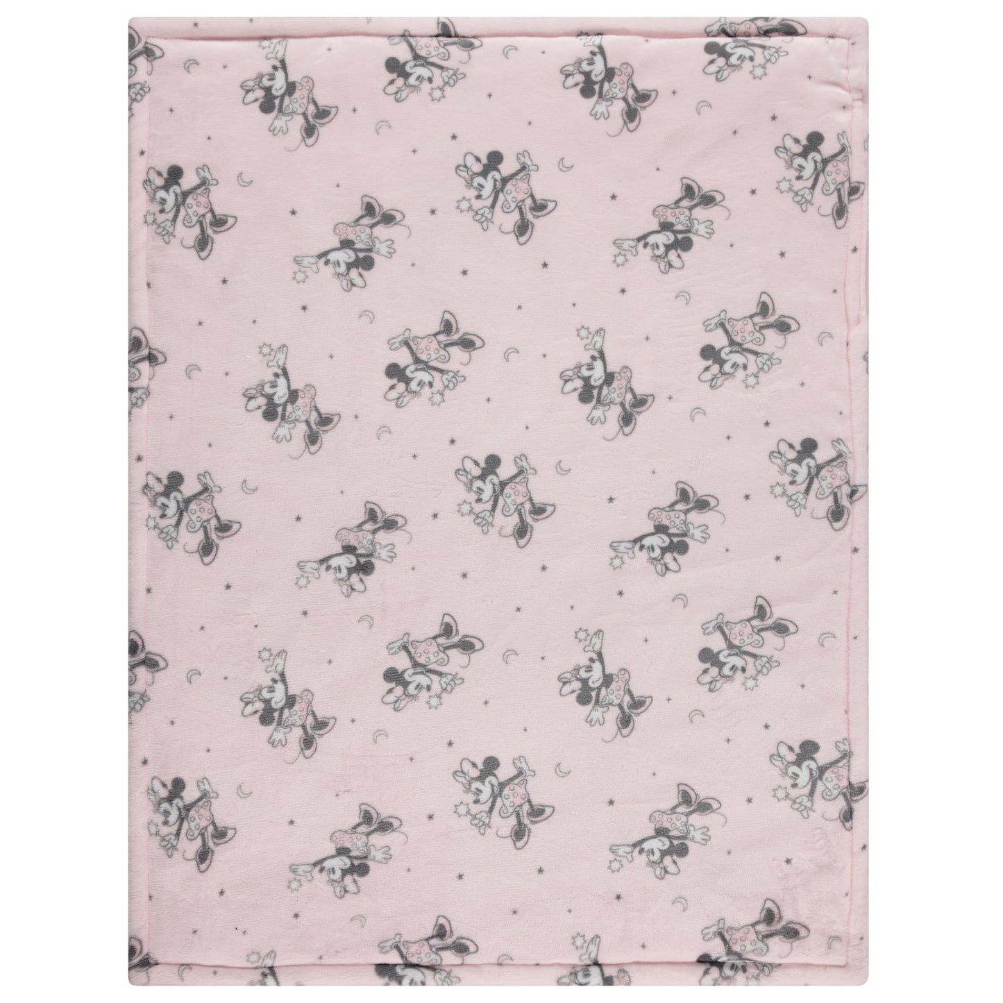 Disney Mickey Mouse, Minnie Mouse, Winnie The Pooh, Lilo and Stitch 2-Ply Infant Blanket - Soft Fleece with Polyfill - Cozy and Warm Baby Blanket for Baby Boys and Girls, 30x40 Inches