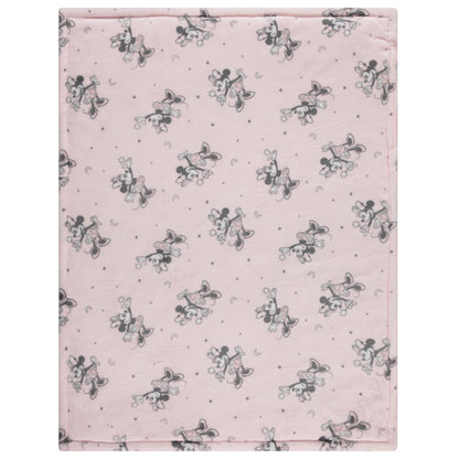 Disney Mickey Mouse, Minnie Mouse, Winnie The Pooh, Lilo and Stitch 2-Ply Infant Blanket - Soft Fleece with Polyfill - Cozy and Warm Baby Blanket for Baby Boys and Girls, 30x40 Inches