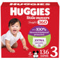 Huggies Size 4 Baby Diapers, Little Movers HuggFit 360° Baby Diapers with 360° Waistband, Size 4 (22-37 lbs), 144 Count, Packaging May Vary