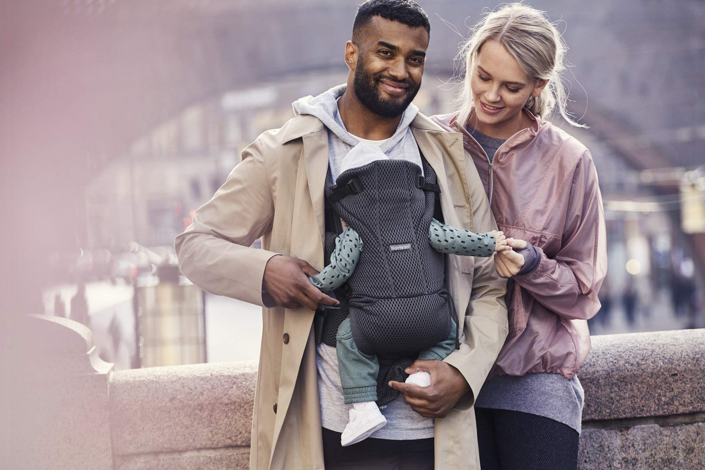 BabyBjörn Baby Carrier Free, 3D Mesh, Dusty Pink