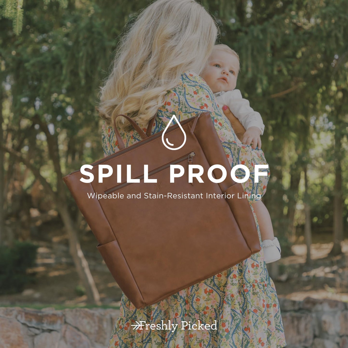 Freshly Picked Minimal Diaper Bag Backpack, Croc