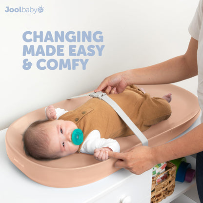 Jool Baby Waterproof Baby Changing Pad - Easy to Clean, Lightweight & Portable - Large Foam Cushion for Comfort (Sage)