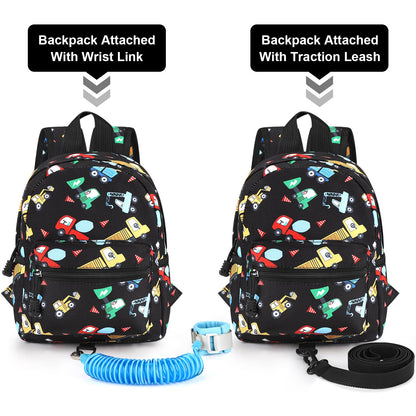 Accmor Toddler Backpack Leash, Cute Unicorn Baby Backpacks with Anti Lost Wrist Link, Mini Kids Backpack Leash Walking Harness for Outdoor Travel, Adorable Backpack Tether for Boys Girls 1-3 (Purple)