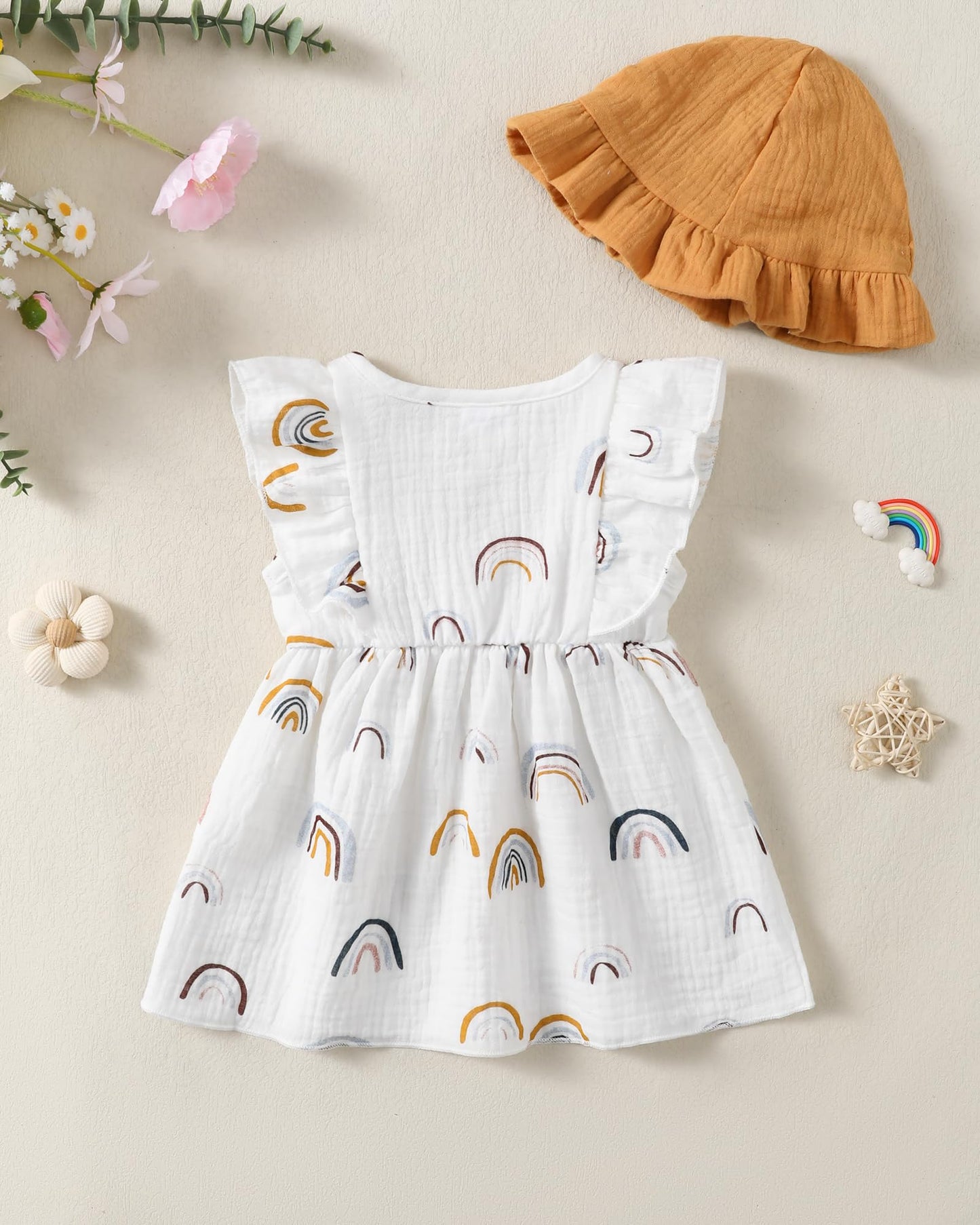 Newborn Baby Girl Clothes Cotton Linen Dresses Infant Casual Sundress Playwear Summer Toddler Girl White Dress