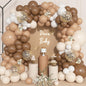 Ouddy Life 157 Pcs Boho Dusty Pink Balloons Arch Garland Kit, Blush Neutral Pink Sand White Metallic Gold Different Size Balloon for Girls Baby Shower Birthday Wedding Gender Reveal Party Decorations