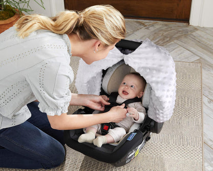 Rquite Car Seat Cover Baby, Carseat Covers Baby Boy, Minky Infant Car Seat Cover Winter, Peekaboo Opening Car Seat Canopy, Multi-use Baby Carrier, Stroller, Nursing Cover, Minky Blanket, Dinosaur