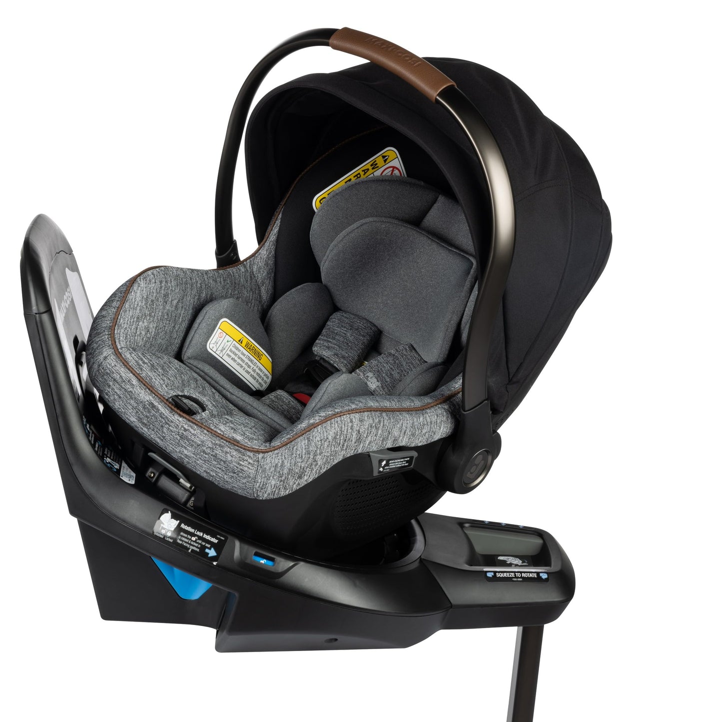 Maxi-Cosi Peri™ 180 Rotating Infant Car Seat, Baby Car Seat Rotating Carseat, Swivel Car Seat, Desert Wonder