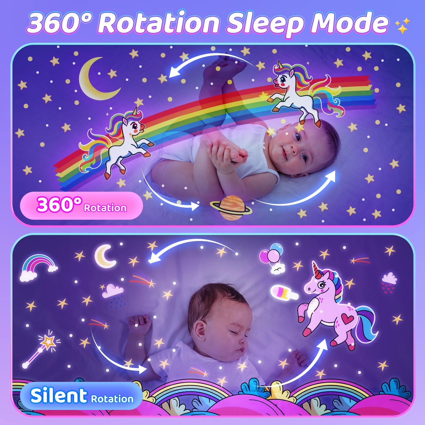One Fire Baby Night Light Projector, 15 Sound Machine Star Projector for Kids Room,15 Films Star Light Projector 3-9 Year Old Girl Gifts Toys,Brightness Baby Night Lights for Nursery Kawaii Room Decor