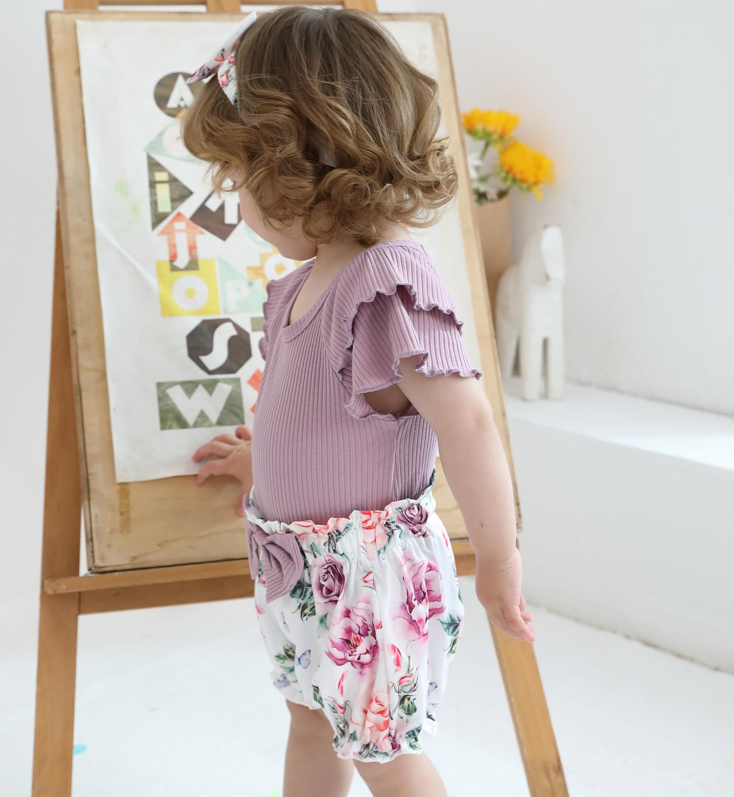 YOUNGER TREE Newborn Infant Baby Girl Clothes Romper Shorts Set Floral Summer Outfits Cute Baby Girl Clothing