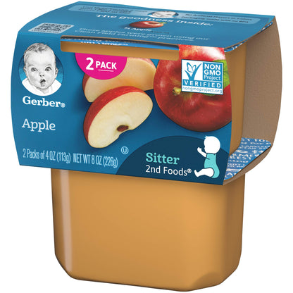 Gerber 2nd Food Baby Food Green Bean Puree, Natural & Non-GMO, 8 Ounce, 2 Count (Pack of 8)