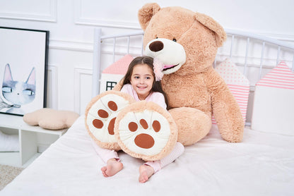 IKASA Giant Teddy Bear Plush Toy Stuffed Animals(Brown,78 inches)
