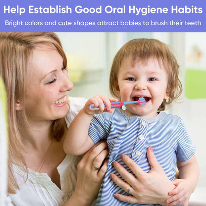Baby Tongue Cleaner, Baby Toothbrush, 42Pcs Disposable Infant Toothbrush Clean Baby Mouth,Gauze Gum Cleaner Toothbrush Baby Oral Cleaning Stick Dental Care for 0-36 Month Baby+Free 1 Finger Toothbrush